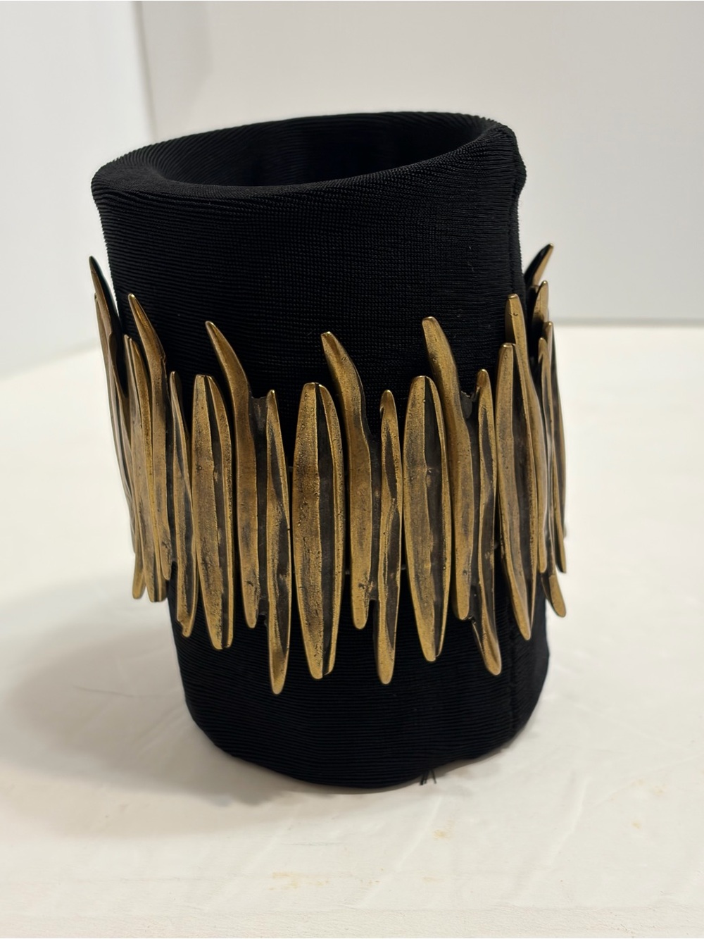 Ferrara Gold-Tone Sculpted Spike Stretch Cuff Bracelet